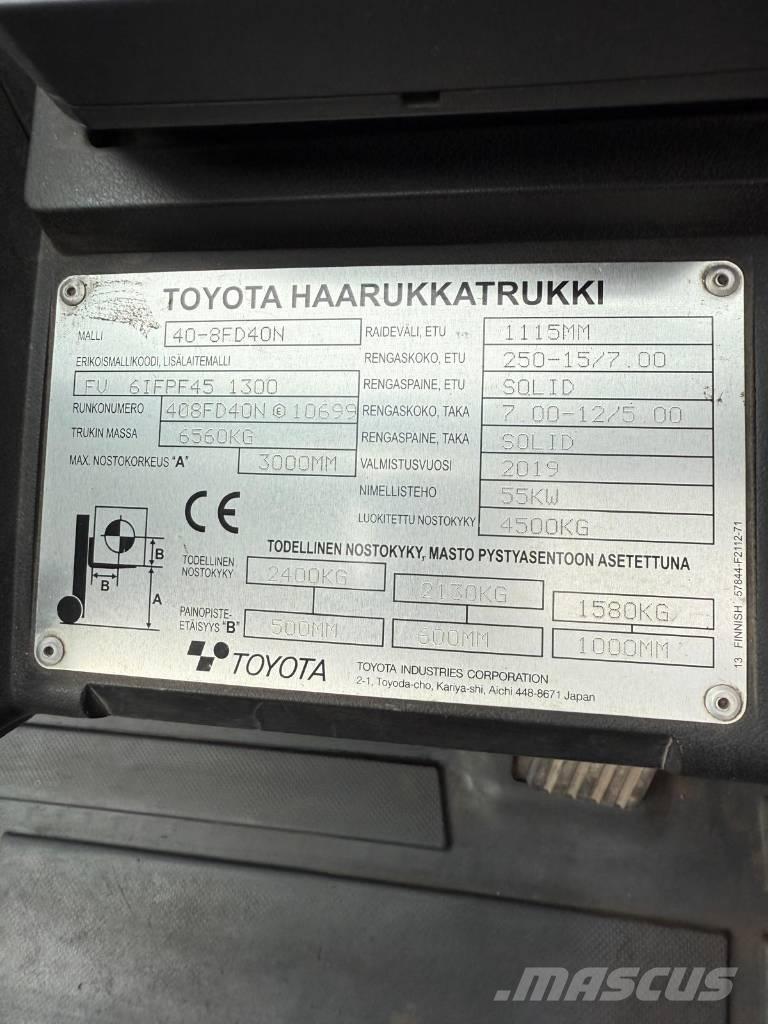 Toyota 40-8 FD 40 N Empilhadores Diesel