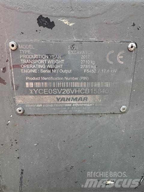 Yanmar SV 26 Mini Escavadoras <7t