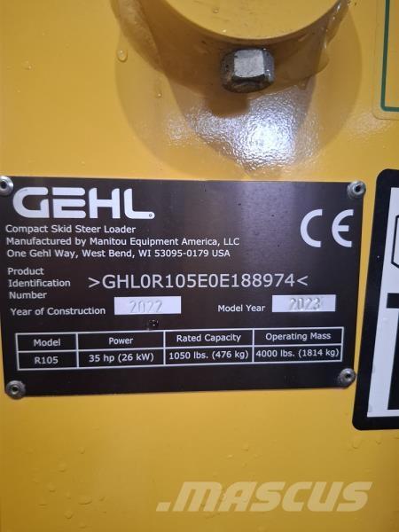 Gehl GHEL R105 Carregadoras de direcção deslizante