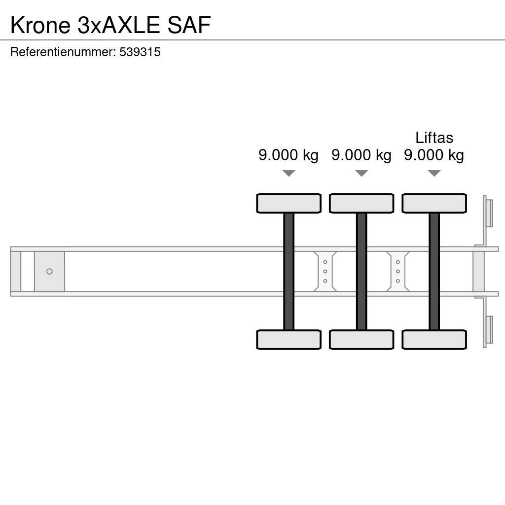 Krone 3xAXLE SAF Semi-Reboques Caixa Fechada