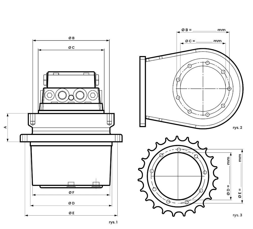CASE CX 25 Transmissão