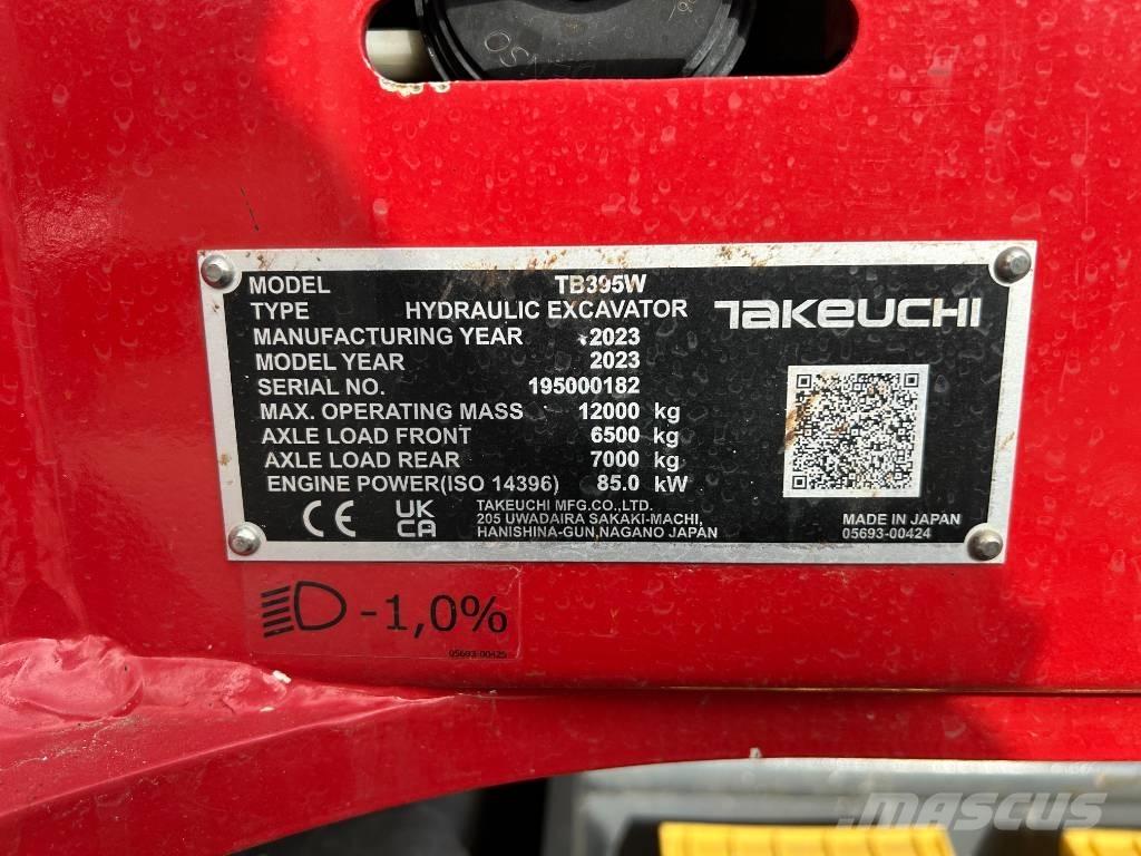 Takeuchi TB 395 W Escavadoras de rodas