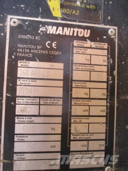 Manitou 160 ATJ Elevadores braços articulados