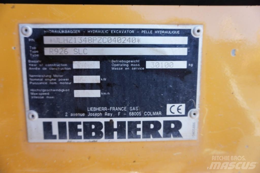 Liebherr R 926 SLC Escavadoras de rastos