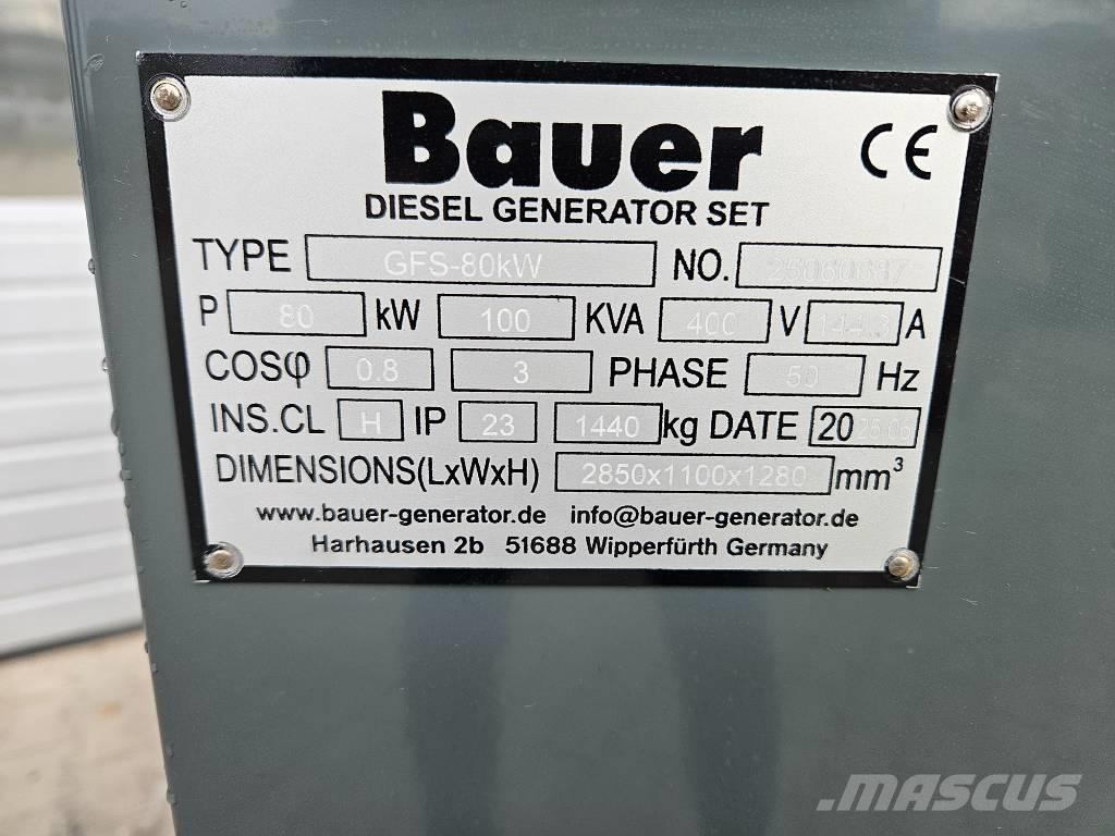 Bauer GFS-80Kw Geradores Diesel