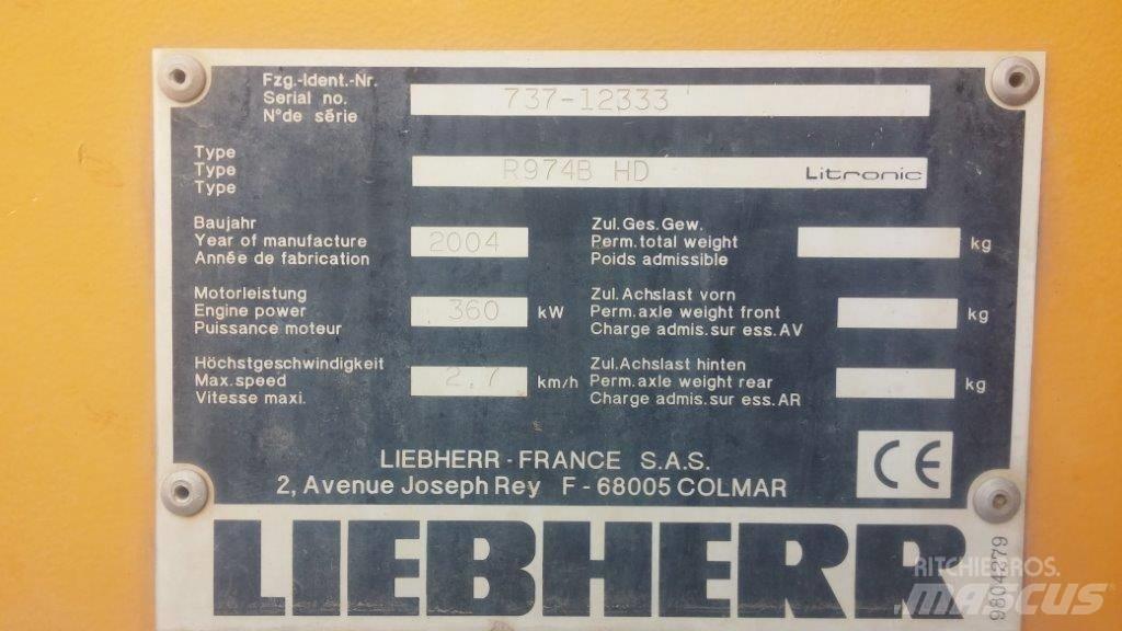 Liebherr R 974 B HD Escavadoras de rastos