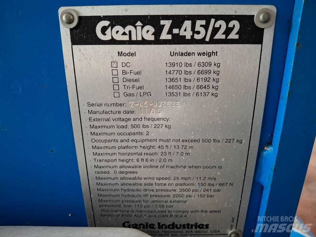 Genie Z 45/22 BOOM Elevadores braços articulados