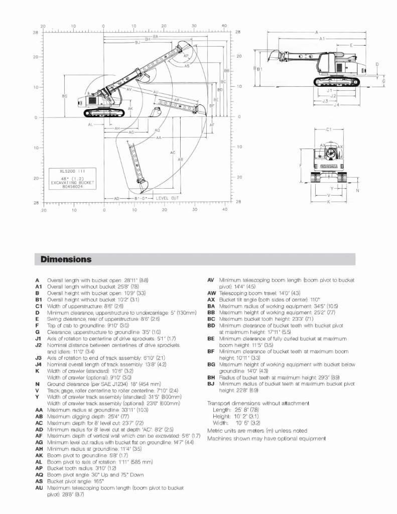 Gradall XL 5200 III Escavadoras de rastos
