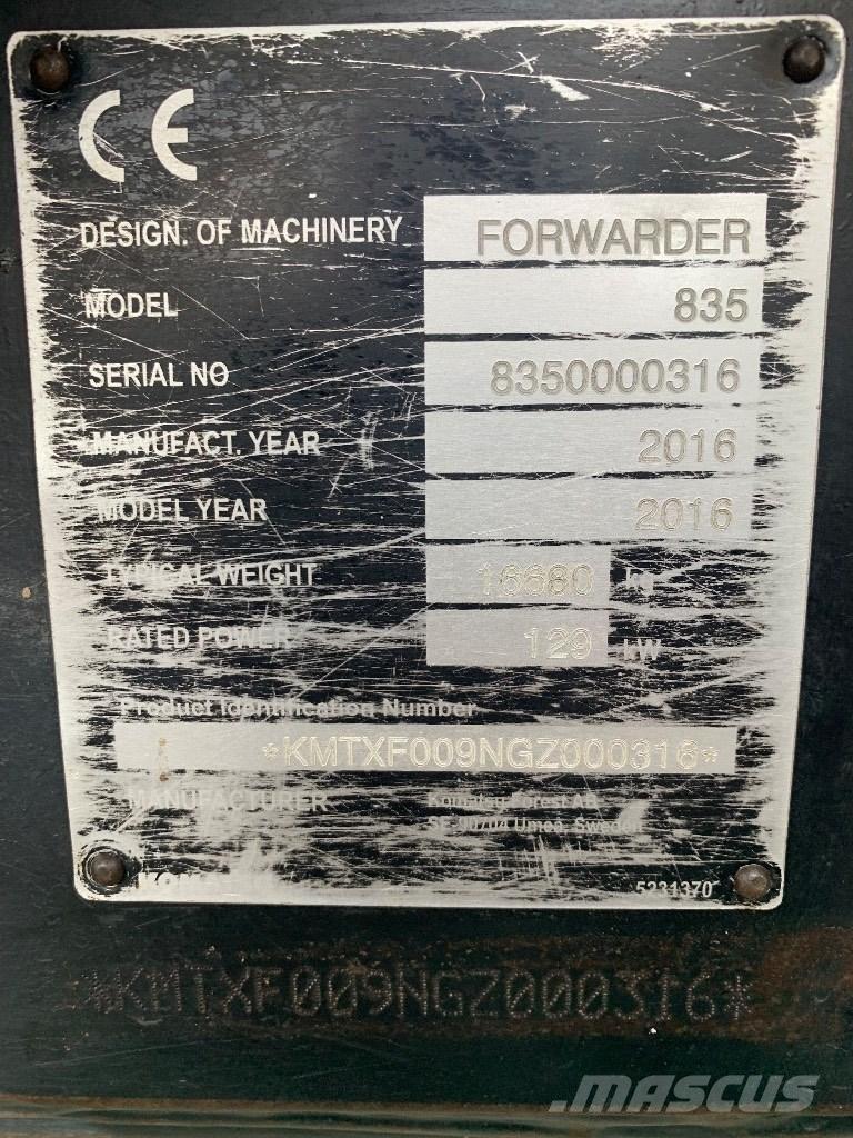 Komatsu 835 Forwarders florestais