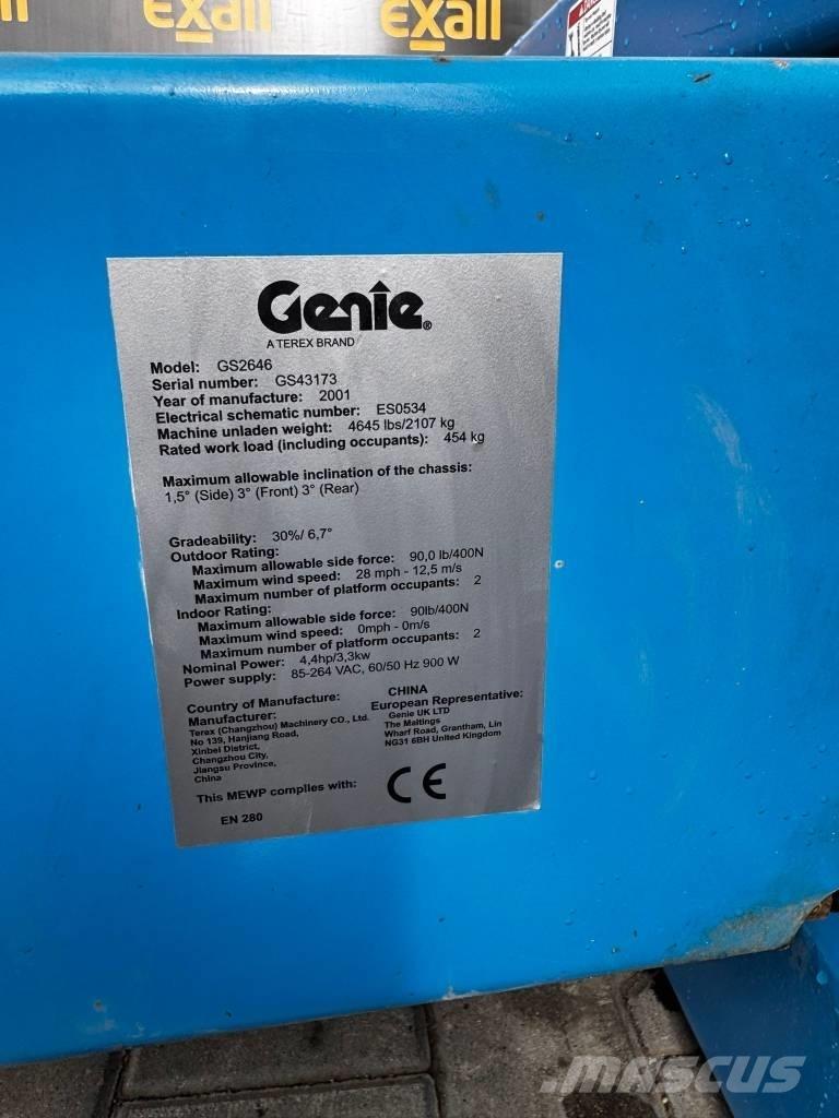 Genie GS 2646 Elevadores de tesoura