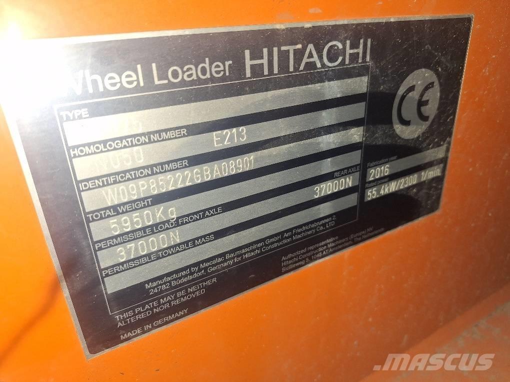 Hitachi ZW75 Pás carregadoras de rodas
