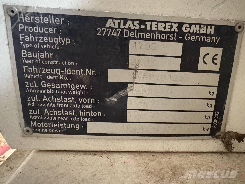 Terex 1705m Retroescavadoras