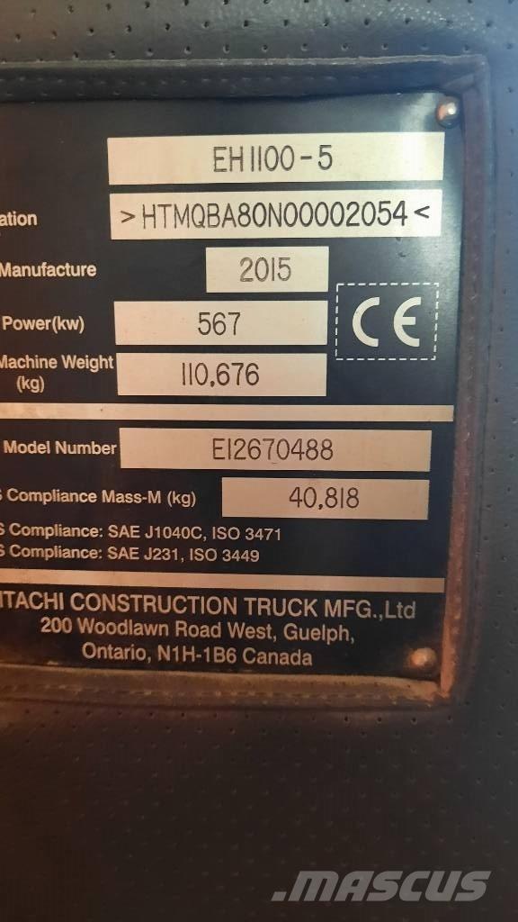 Hitachi EH 1100-5 Camiőes dumper basculantes rígidos