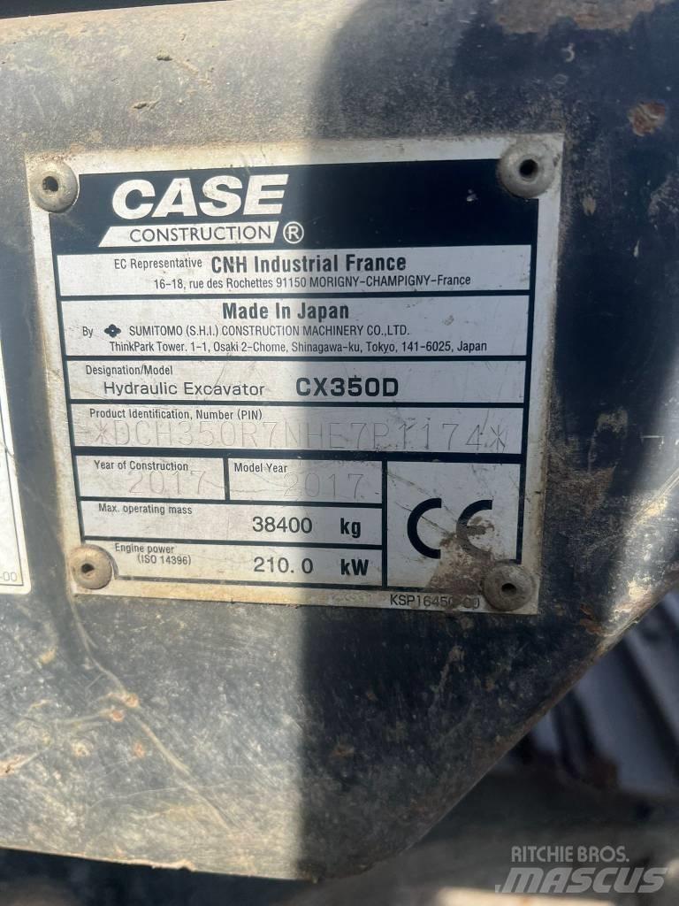 CASE CX 350 D Escavadoras de rastos