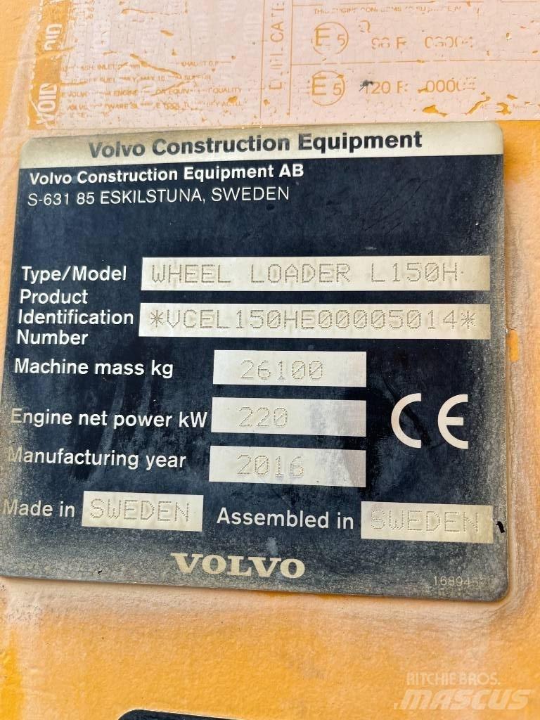 Volvo L150H Pás carregadoras de rodas