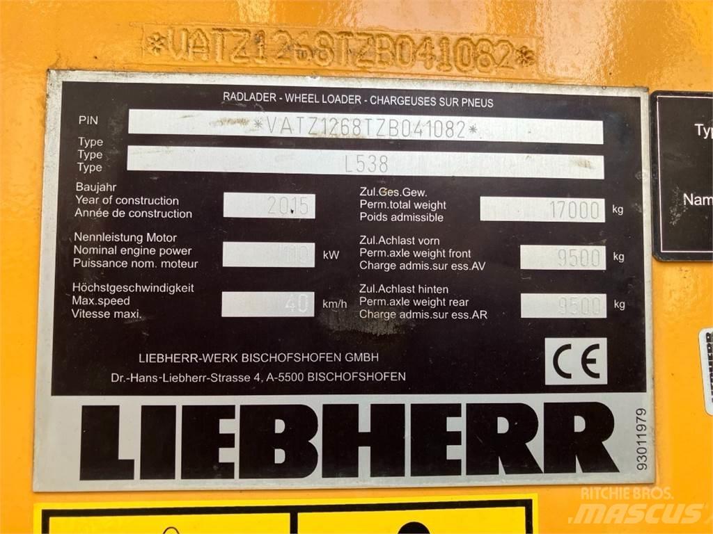 Liebherr L538 Pás carregadoras de rodas