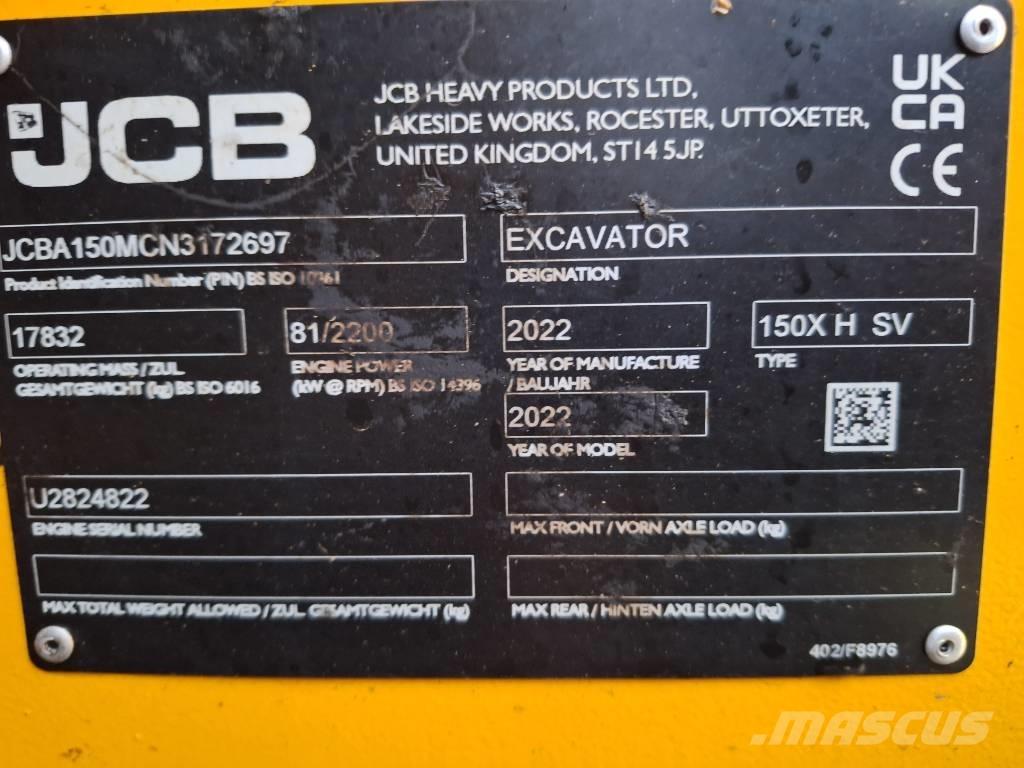 JCB X 150 HD Escavadoras de rastos