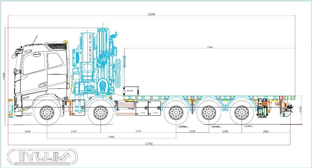 Volvo FH 13 540 Camiões grua