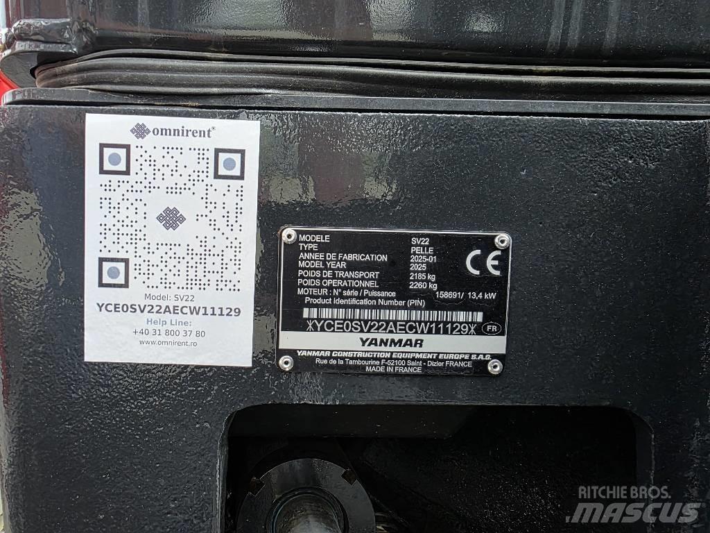 Yanmar SV 22 Mini Escavadoras <7t