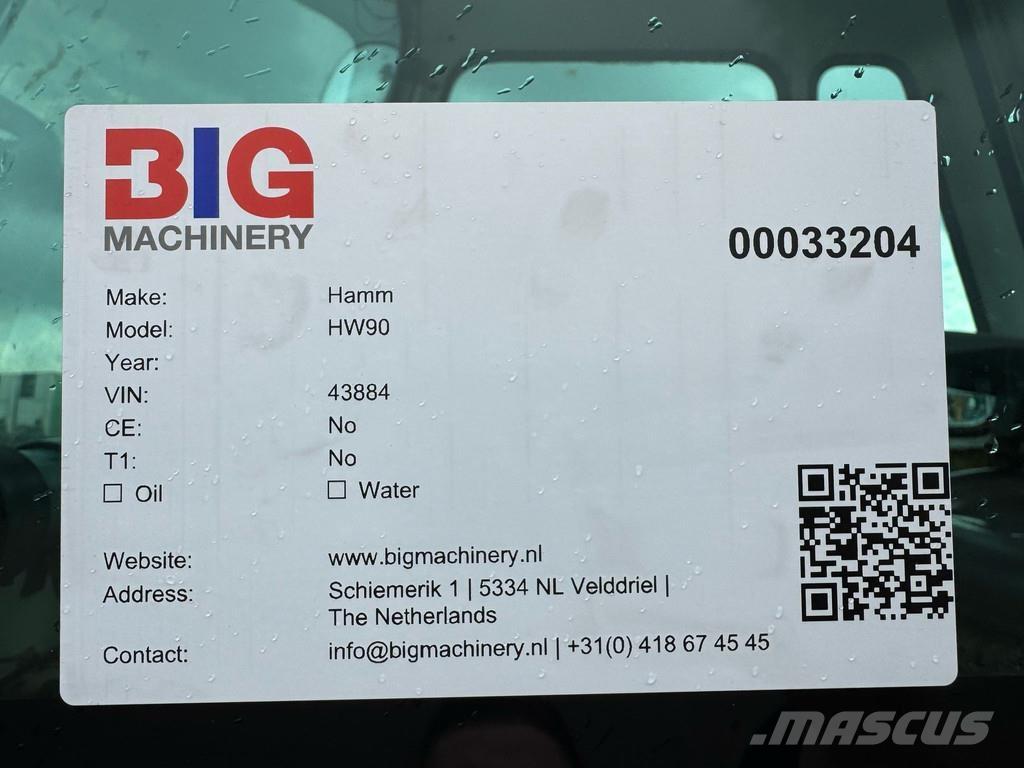 Hamm HW90 / 8 Cilindros Compactadores tandem