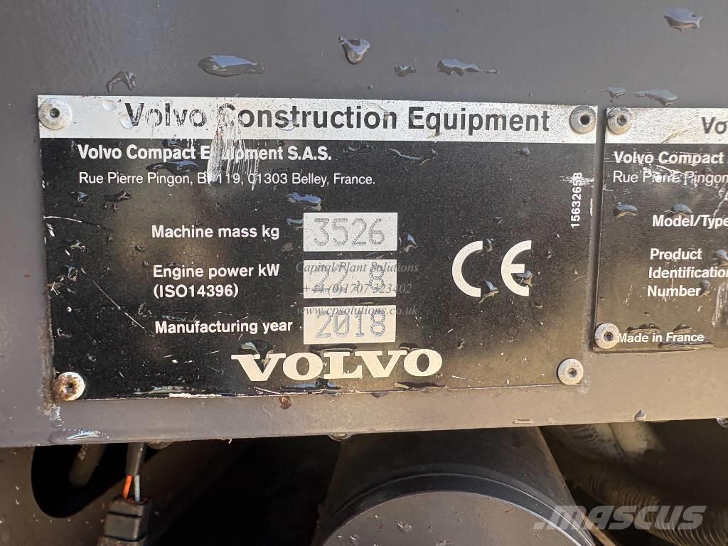 Volvo ECR 35 D Mini Escavadoras <7t