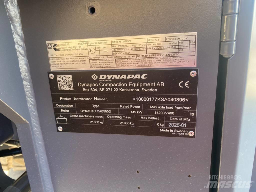 Dynapac CA 6500 D Cilindros Compactadores monocilíndricos