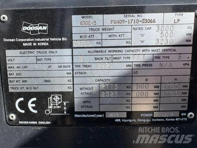 Doosan G 30 E-5 Empilhadores a gás