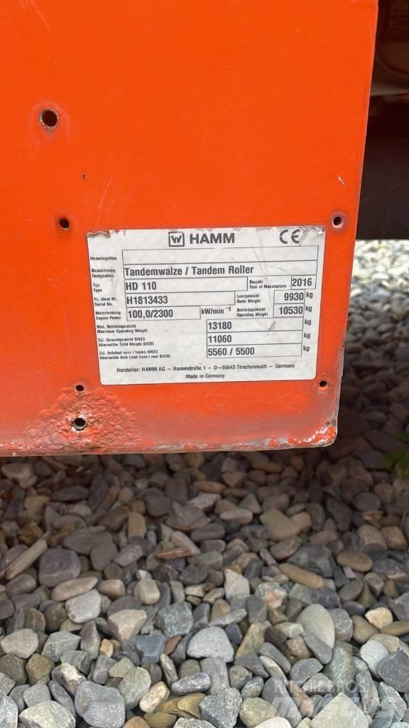 Hamm HD 110 Cilindros Compactadores tandem