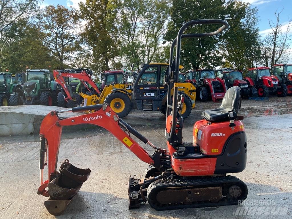 Kubota K 008-3 Mini Escavadoras <7t