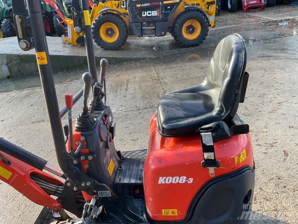 Kubota K 008-3 Mini Escavadoras <7t