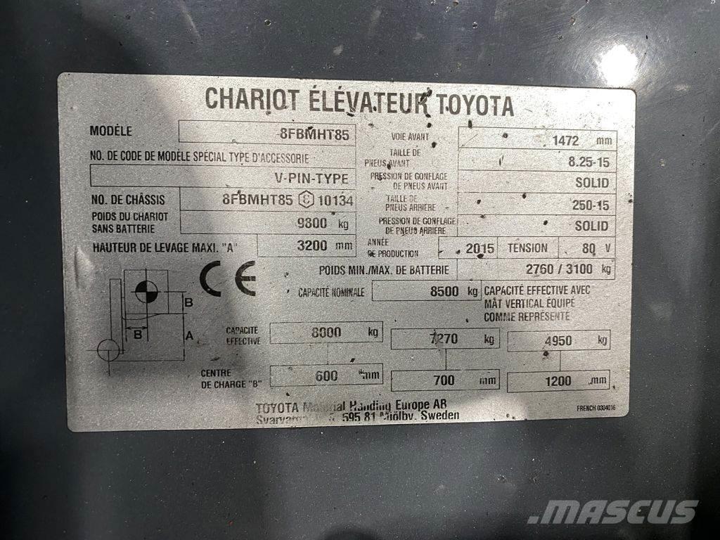 Toyota 8FBMHT85 Empilhadores eléctricos