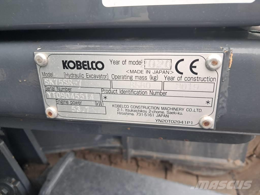 Kobelco SK75SR-7 Escavadoras Midi 7t - 12t