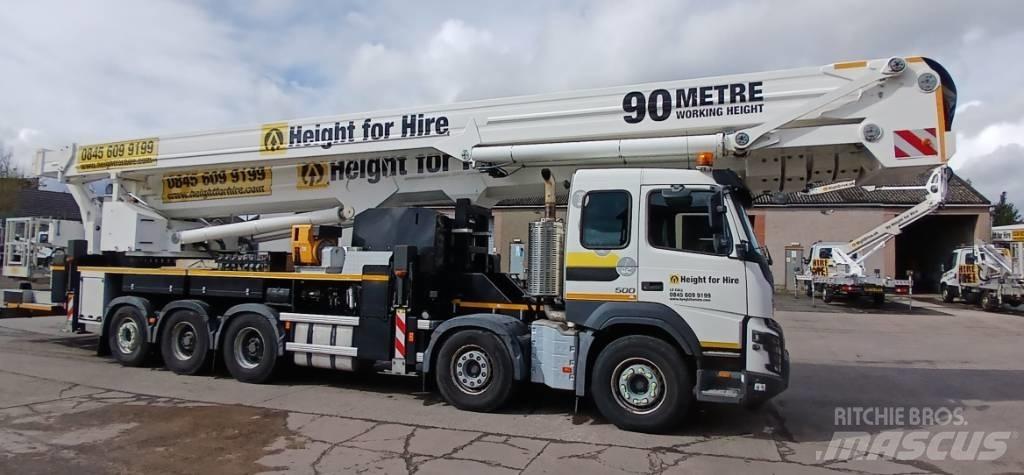 Bronto S90 HLA-X Plataformas aéreas montadas em camião