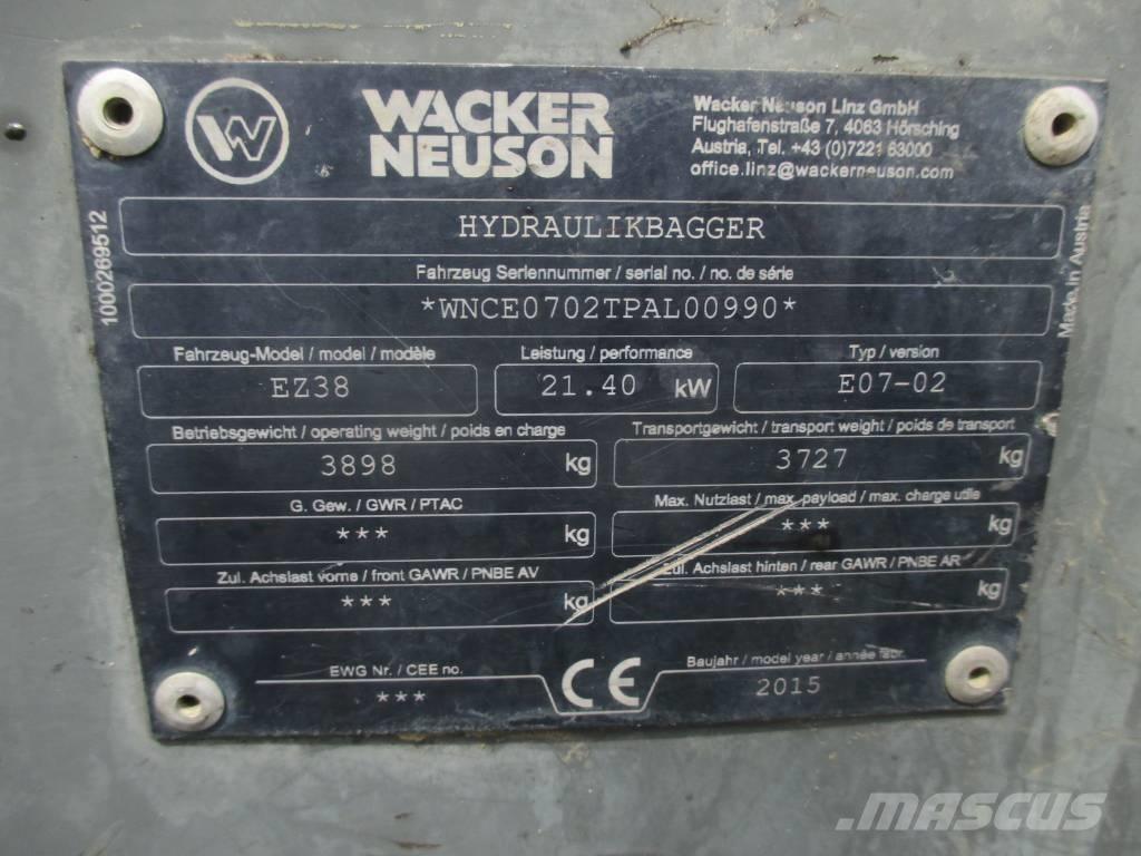 Wacker Neuson EZ 38 Escavadoras de rastos