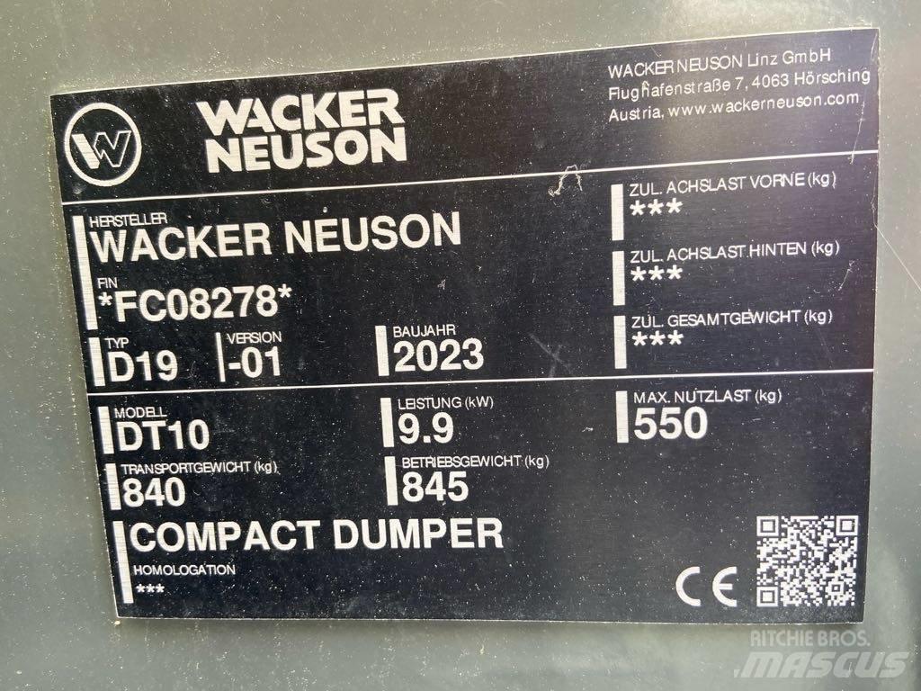 Wacker Neuson DT10 Dumpers de lagartas