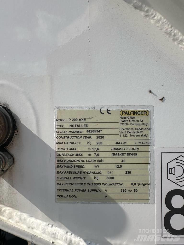 Palfinger P 200 AXE Plataformas aéreas montadas em camião
