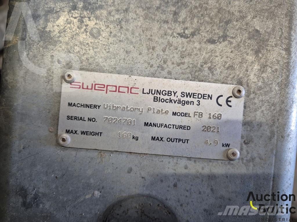 Swepac FB 160 Placas compactadoras