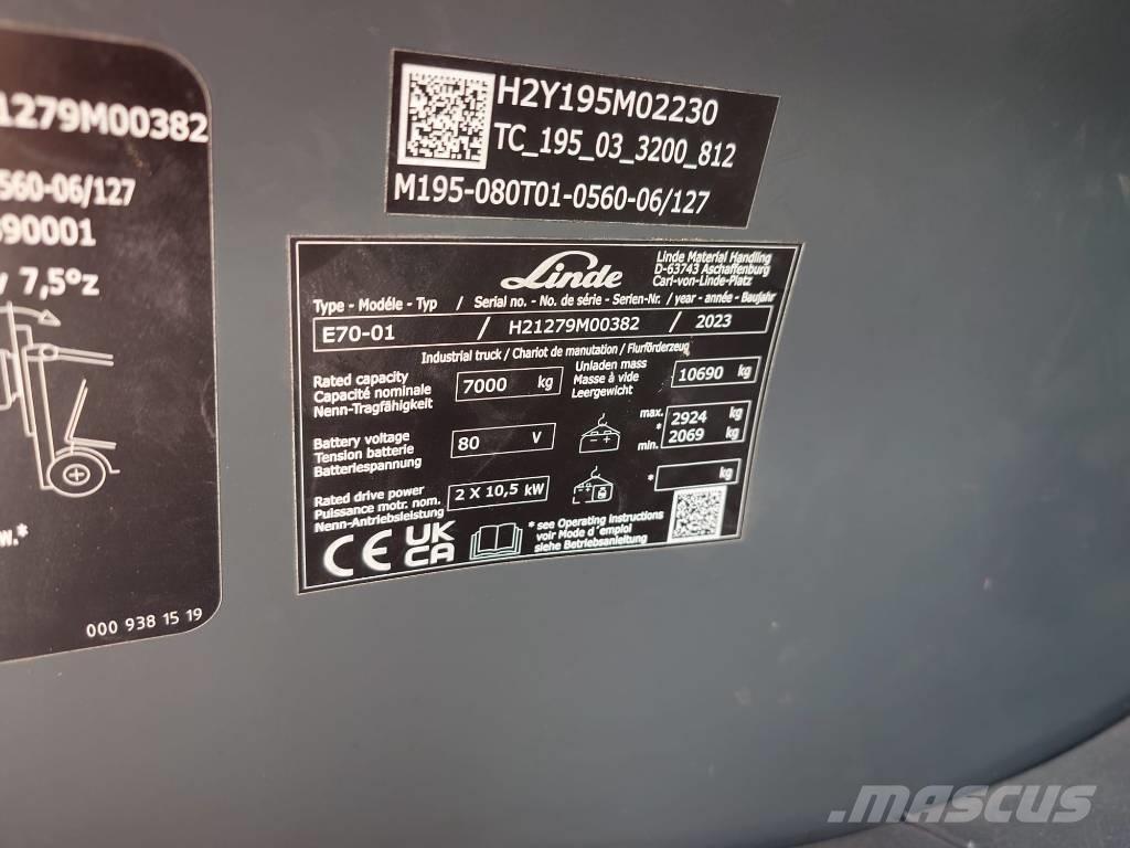Linde E 70/1279 Empilhadores eléctricos
