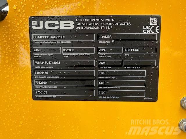 JCB 403 Plus Pás carregadoras de rodas