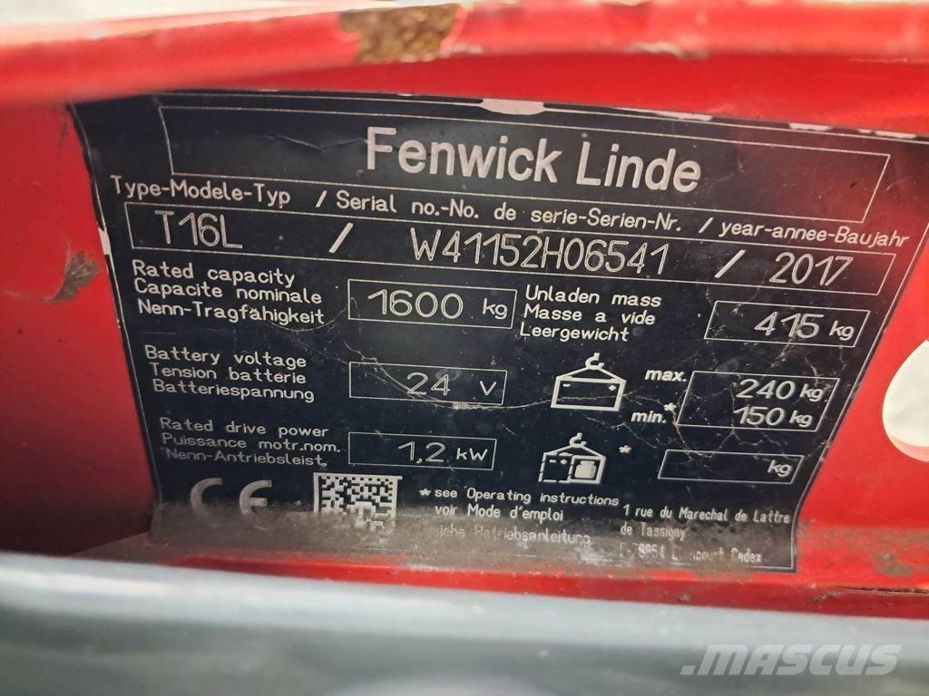 Linde T16L Porta palettes