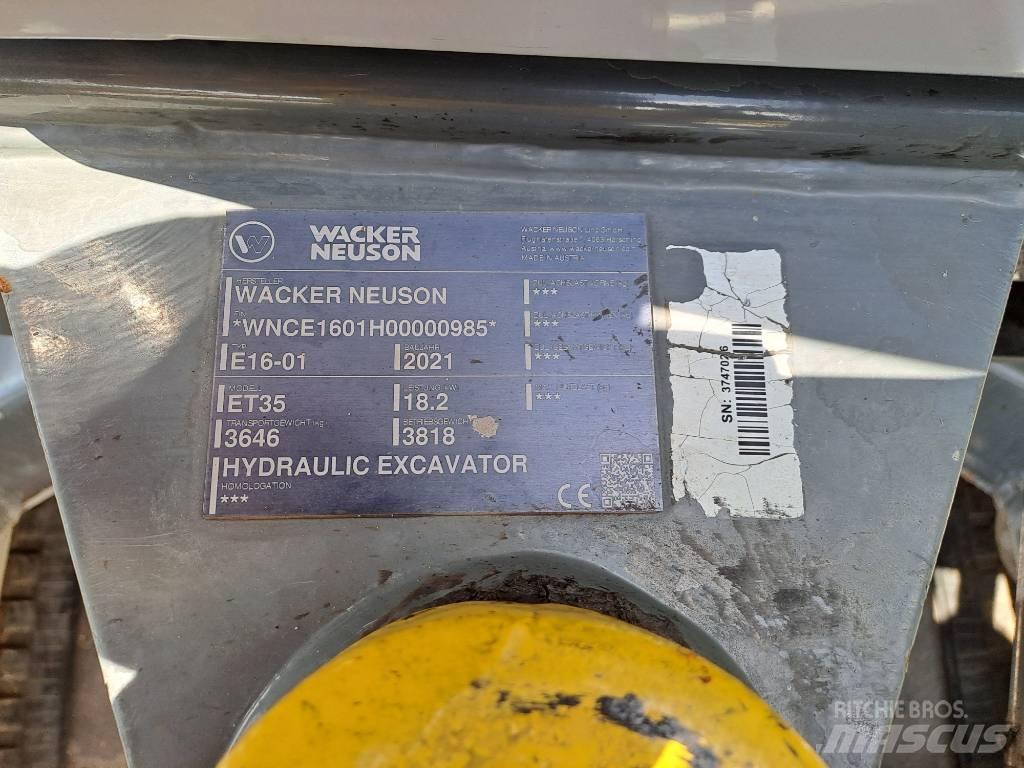 Wacker Neuson ET35 Escavadoras de rastos