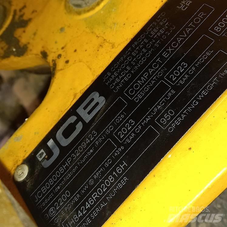 JCB 8008 Mini Escavadoras <7t