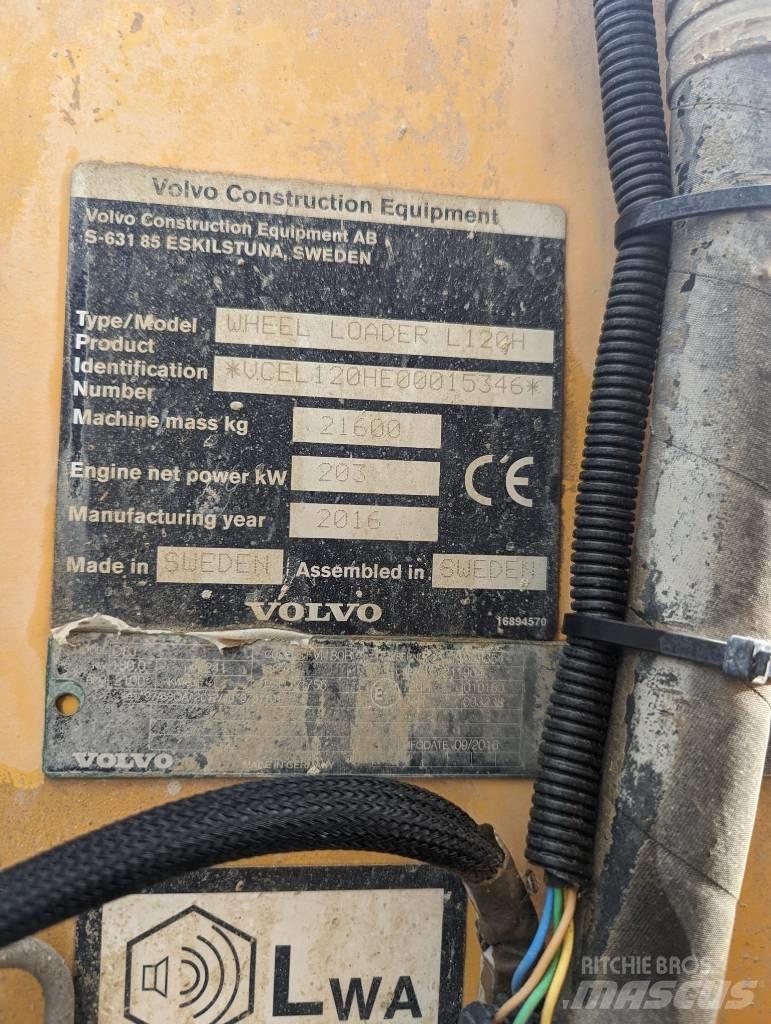 Volvo L 120 H Pás carregadoras de rodas