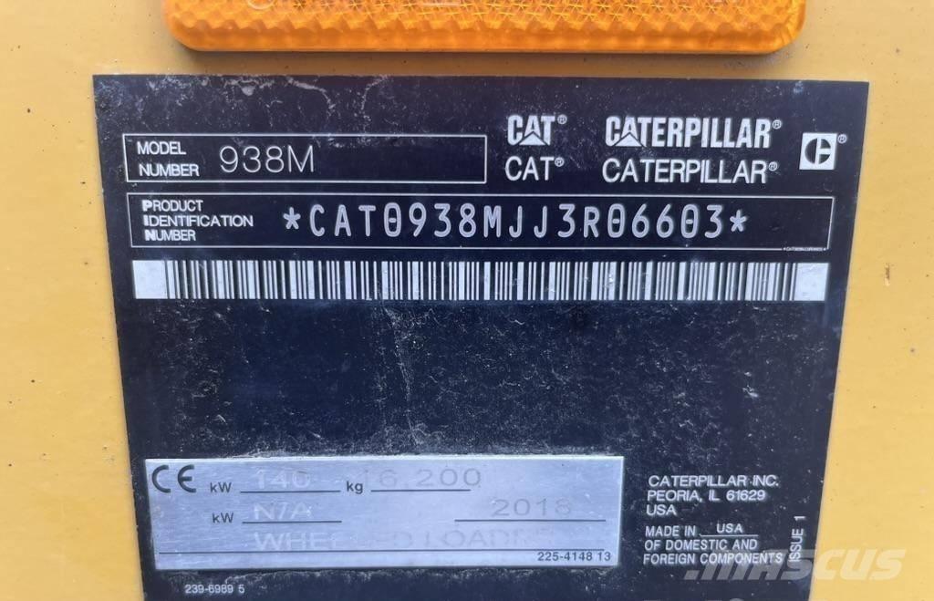 CAT 938 M Pás carregadoras de rodas
