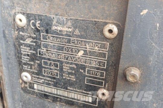 Develon DX 10 Z Mini Escavadoras <7t