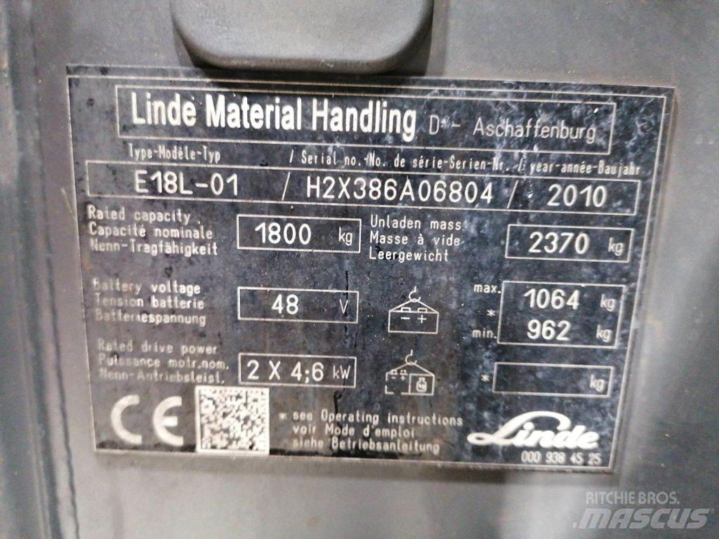 Linde E18L-01 Empilhadores eléctricos