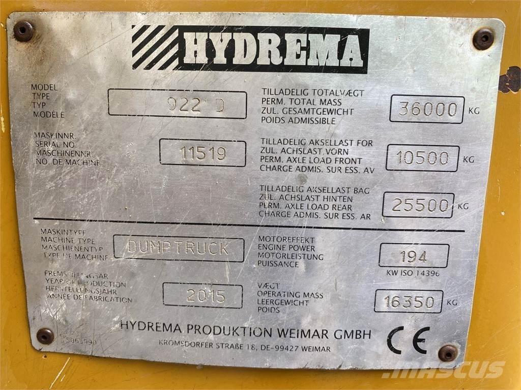 Hydrema 922D Dumpers de obras