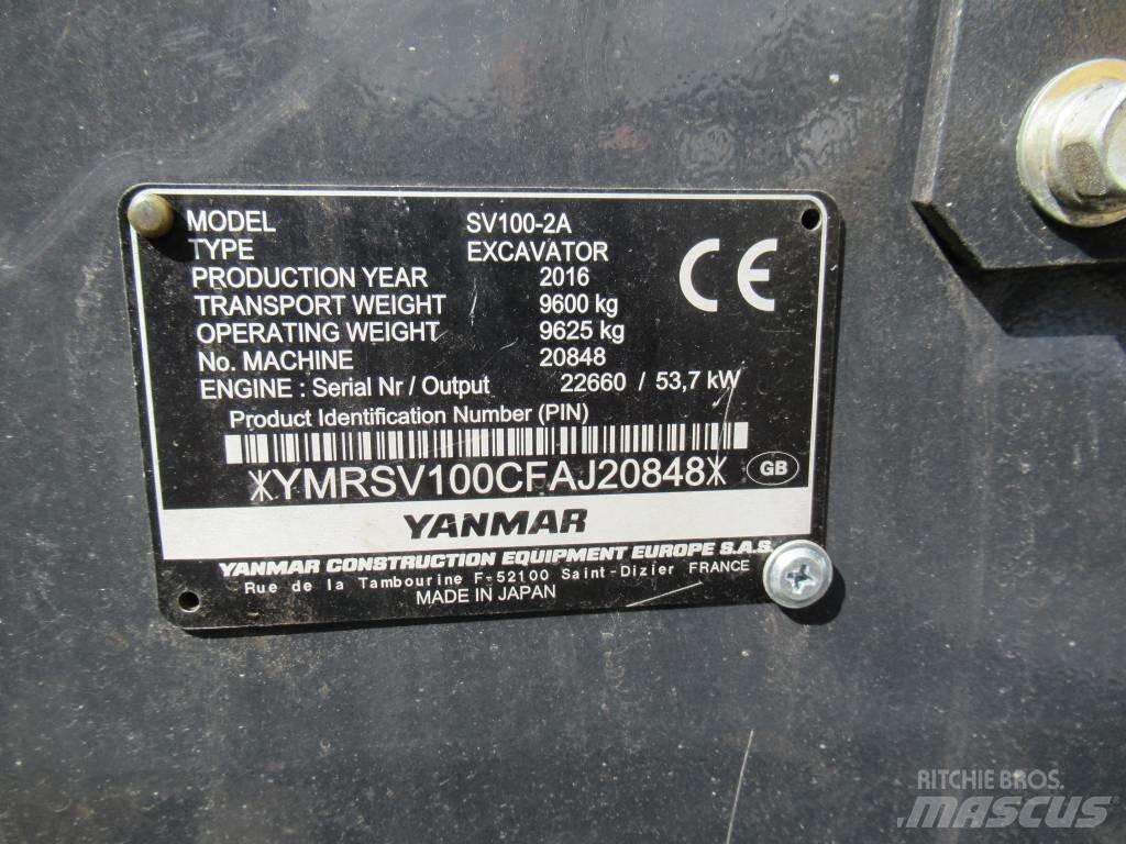 Yanmar SV 100-2A Escavadoras Midi 7t - 12t