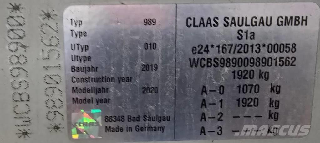 CLAAS Liner 3100 Gadanheiras-fileiras