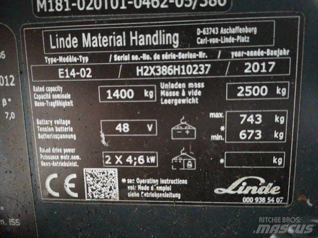 Linde E14-02 Empilhadores eléctricos